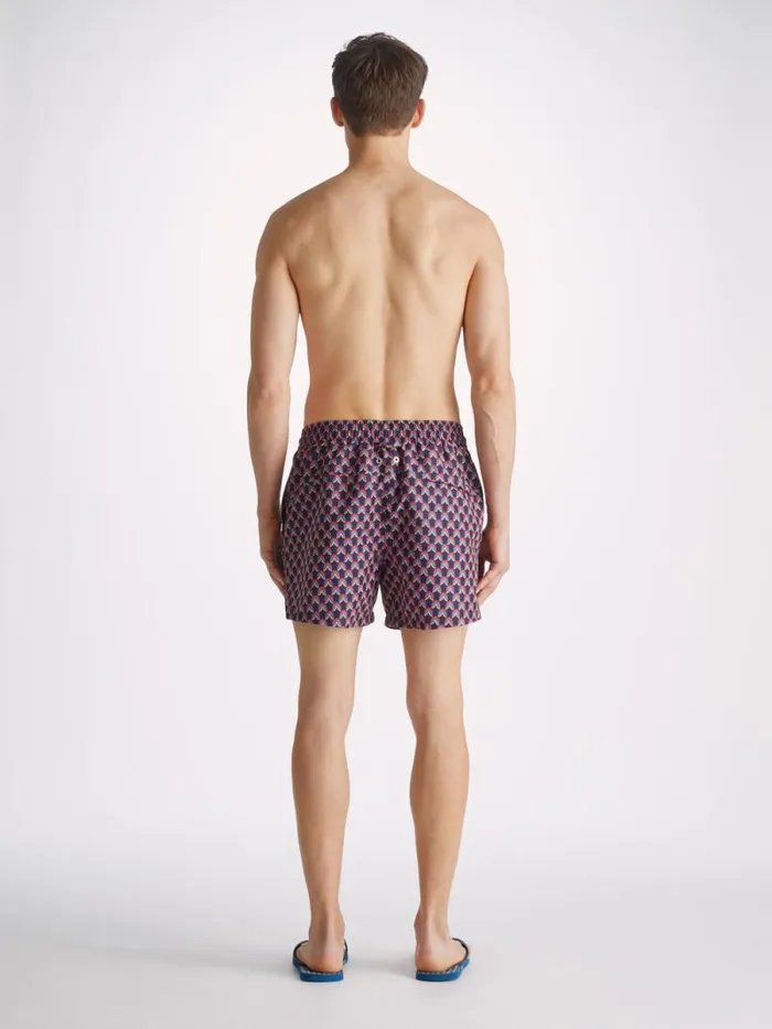 Derek Rose Short Length Swim Shorts Men Swim Shorts Maui 58 Multi