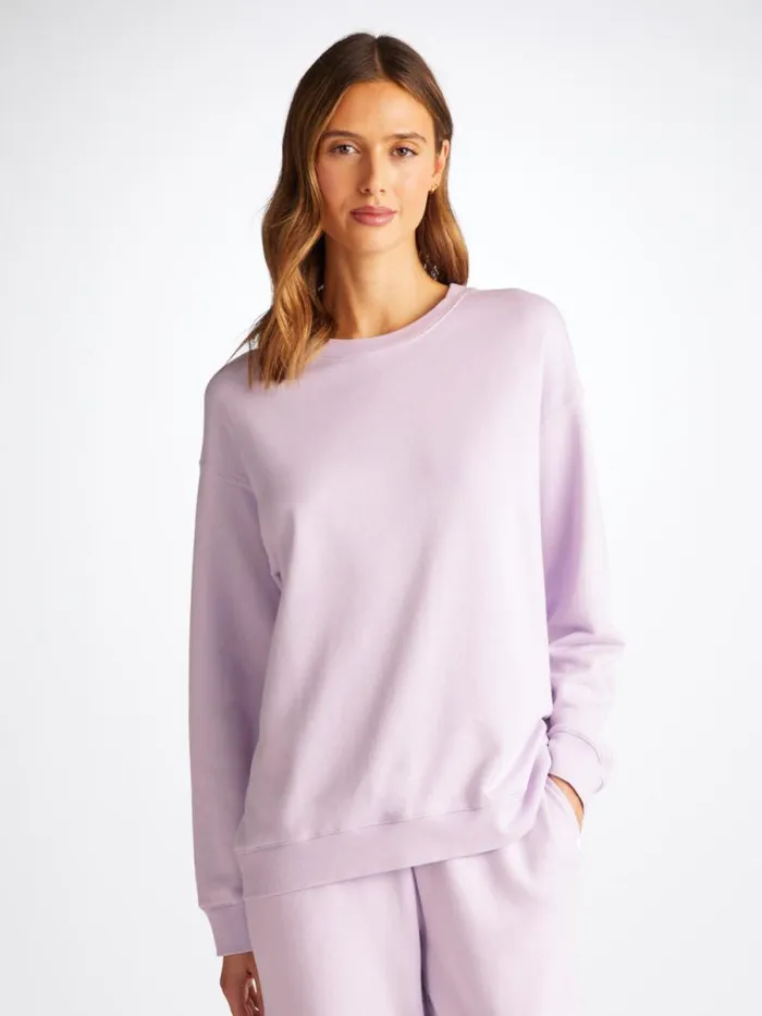 Derek Rose Sweatshirts Women Sweatshirt Quinn Cotton Modal Lilac