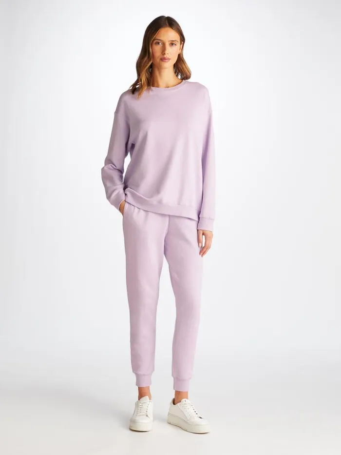 Derek Rose Sweatshirts Women Sweatshirt Quinn Cotton Modal Lilac