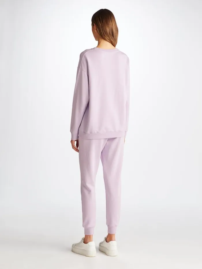 Derek Rose Sweatshirts Women Sweatshirt Quinn Cotton Modal Lilac