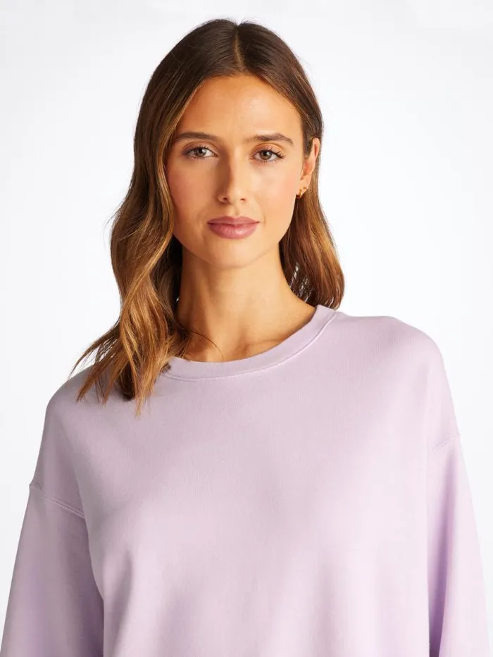 Derek Rose Sweatshirts Women Sweatshirt Quinn Cotton Modal Lilac