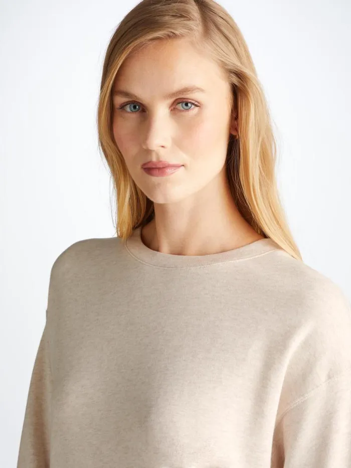 Derek Rose Sweatshirts Women Sweatshirt Quinn Cotton Modal Stretch Oat
