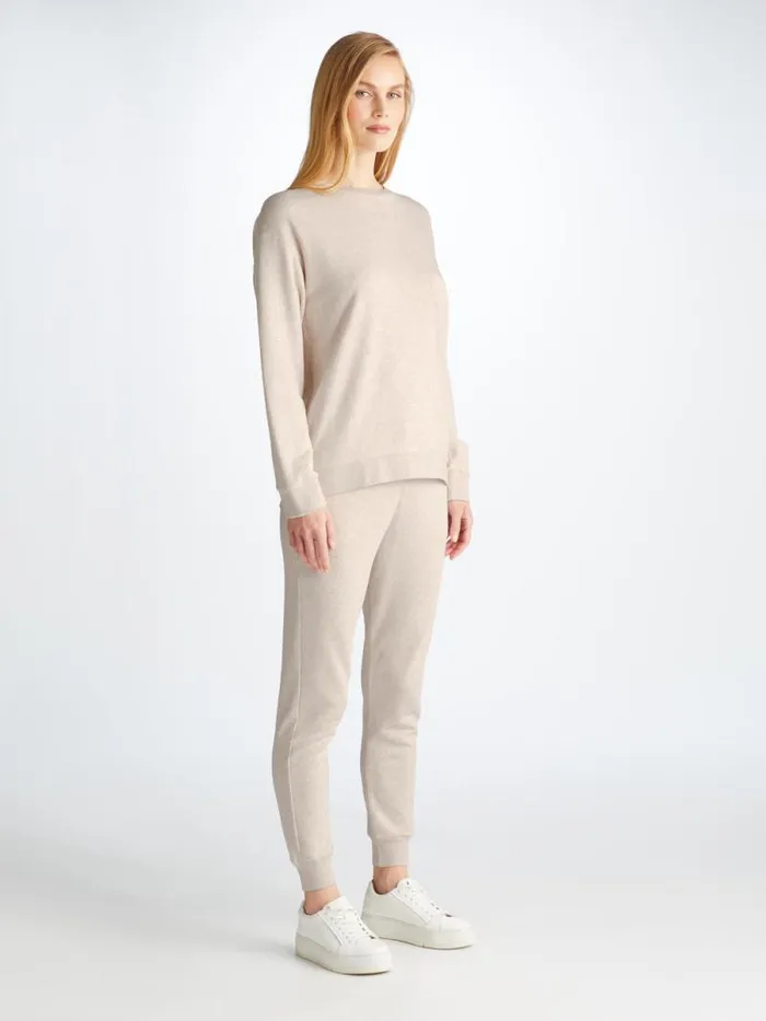 Derek Rose Sweatshirts Women Sweatshirt Quinn Cotton Modal Stretch Oat