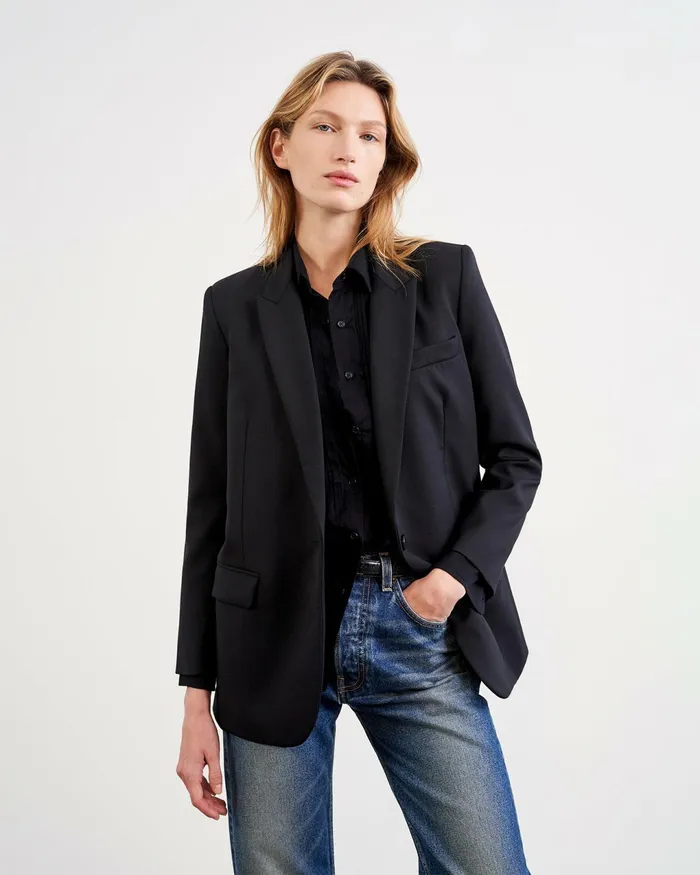 DIANE BLAZER Black Women Nili Lotan Jackets and Blazers