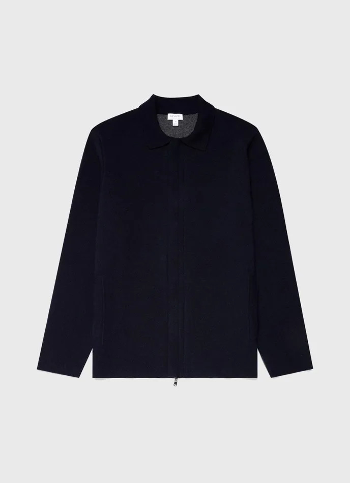 Double Faced Jacket Navy Men SUNSPEL Jackets and Coats