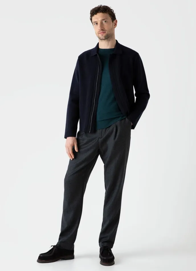Double Faced Jacket Navy Men SUNSPEL Jackets and Coats