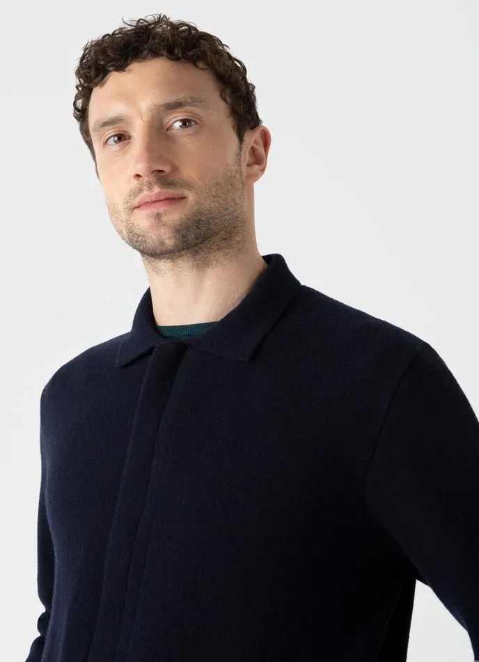 Double Faced Jacket Navy Men SUNSPEL Jackets and Coats