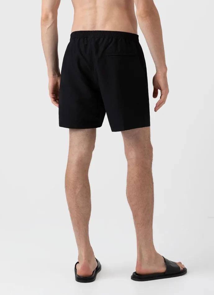 Drawstring Swim Shorts Black Men SUNSPEL Swimwear