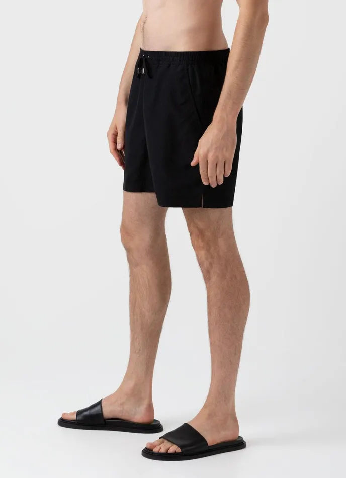 Drawstring Swim Shorts Black Men SUNSPEL Swimwear