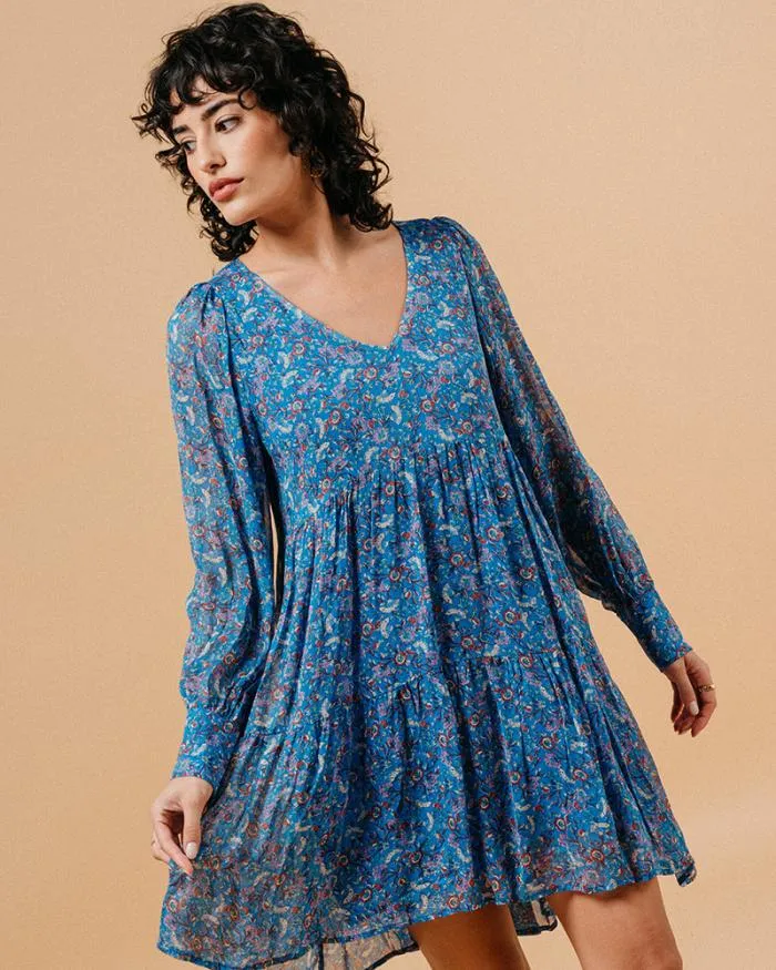 DRESS BLEU MARLISE Shop Grace and Mila Printed Dresses