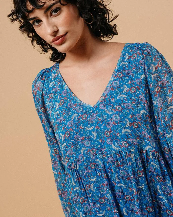 DRESS BLEU MARLISE Shop Grace and Mila Printed Dresses