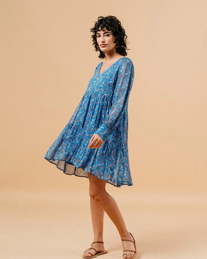 DRESS BLEU MARLISE Shop Grace and Mila Printed Dresses