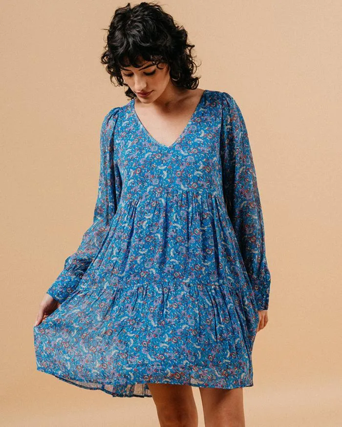 DRESS BLEU MARLISE Shop Grace and Mila Printed Dresses