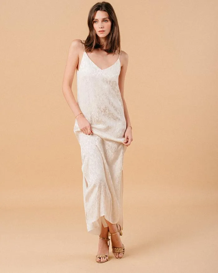 DRESS ECRU MICHAELA Shop Grace and Mila Long Dresses