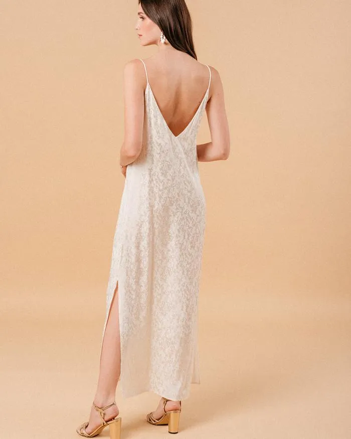 DRESS ECRU MICHAELA Shop Grace and Mila Long Dresses