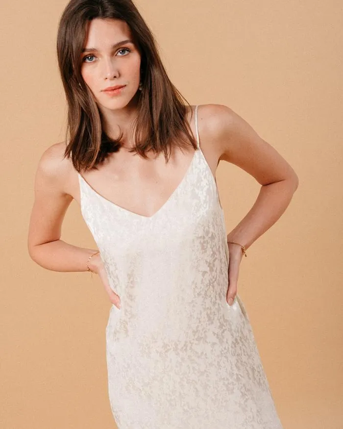 DRESS ECRU MICHAELA Shop Grace and Mila Long Dresses