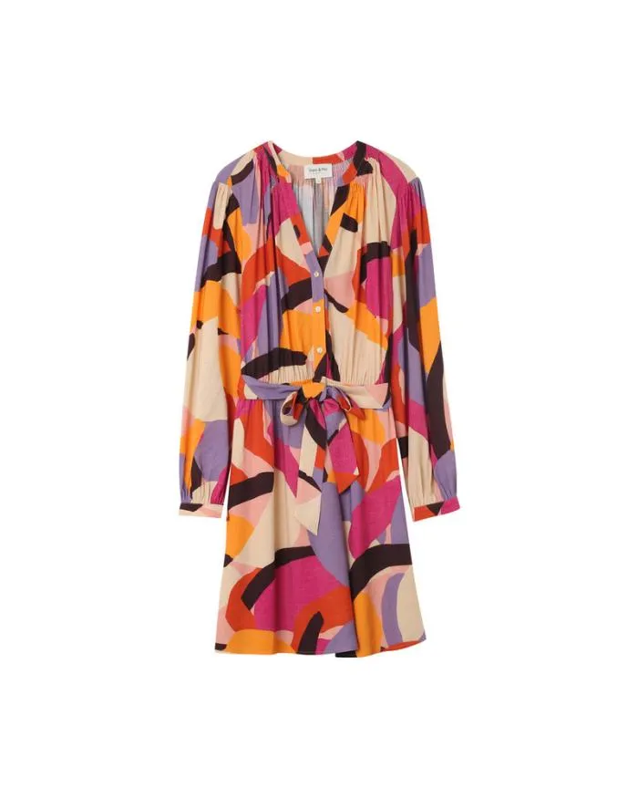 DRESS MULTICO NOUVELLE Shop Grace and Mila Printed Dresses
