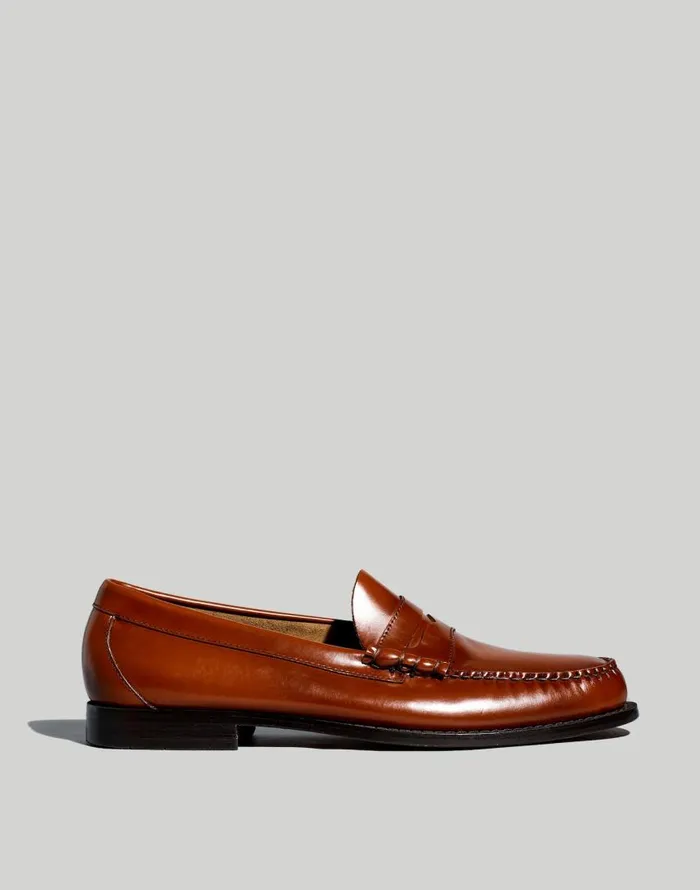 Dress Shoes and Loafers Men Madewell GHBASS Weejuns Penny Loafers Brown