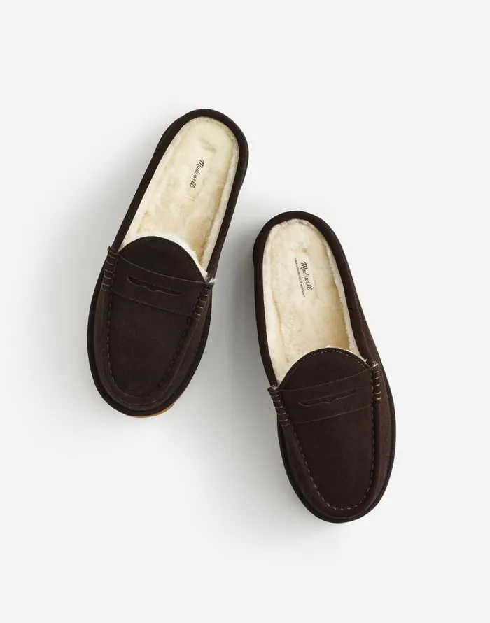 Dress Shoes and Loafers Men Madewell Mocassin Loafers Deep Coal