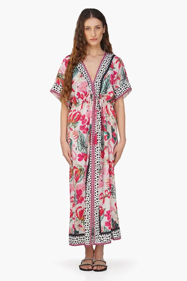 Dresses America and Beyond Women Flamingo Paradise Printed Dress
