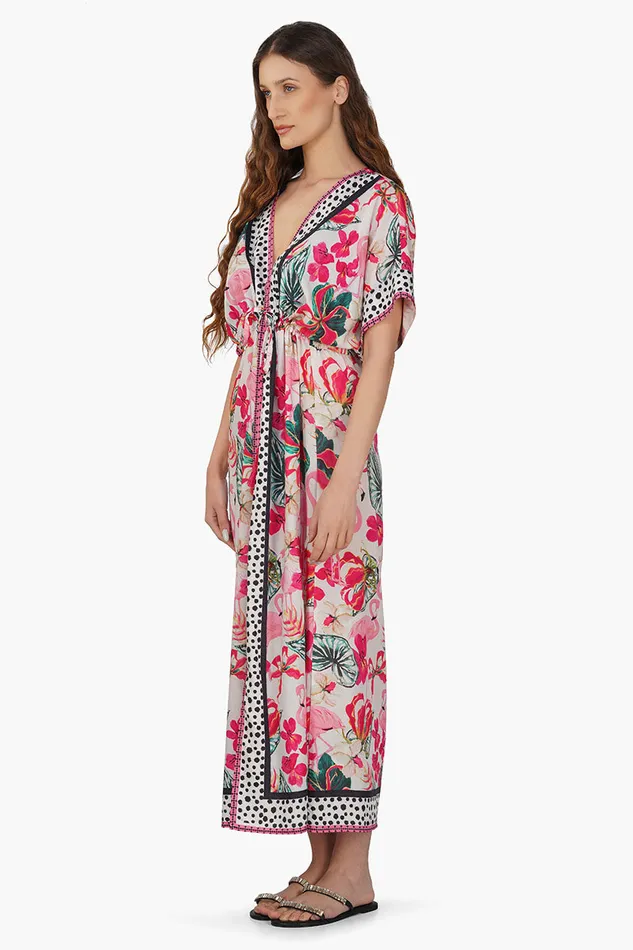 Dresses America and Beyond Women Flamingo Paradise Printed Dress