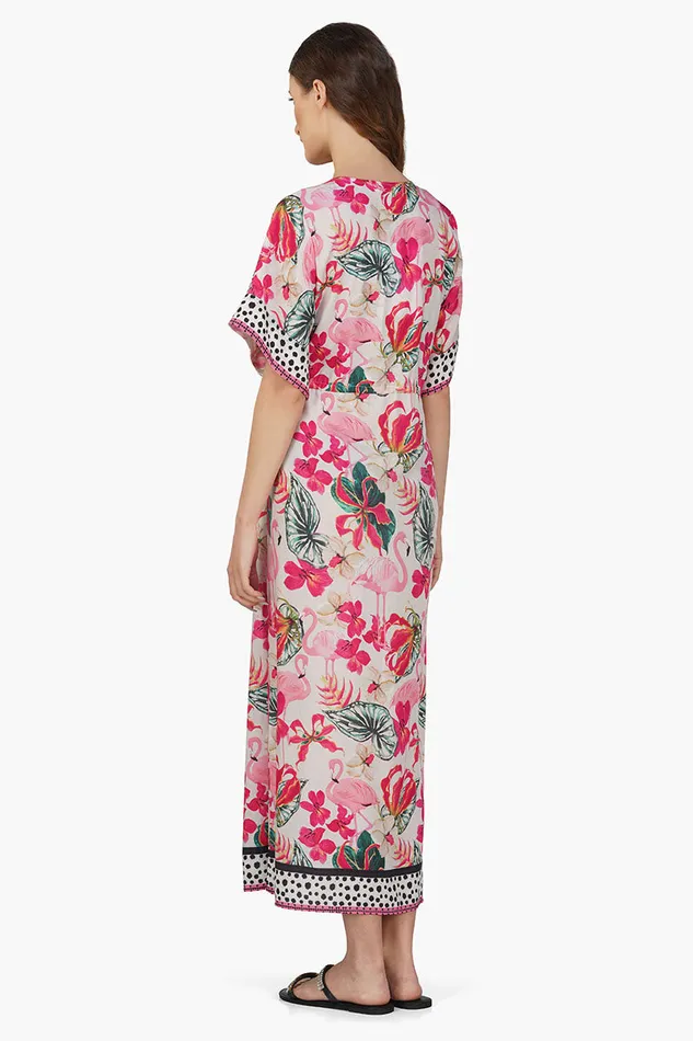 Dresses America and Beyond Women Flamingo Paradise Printed Dress
