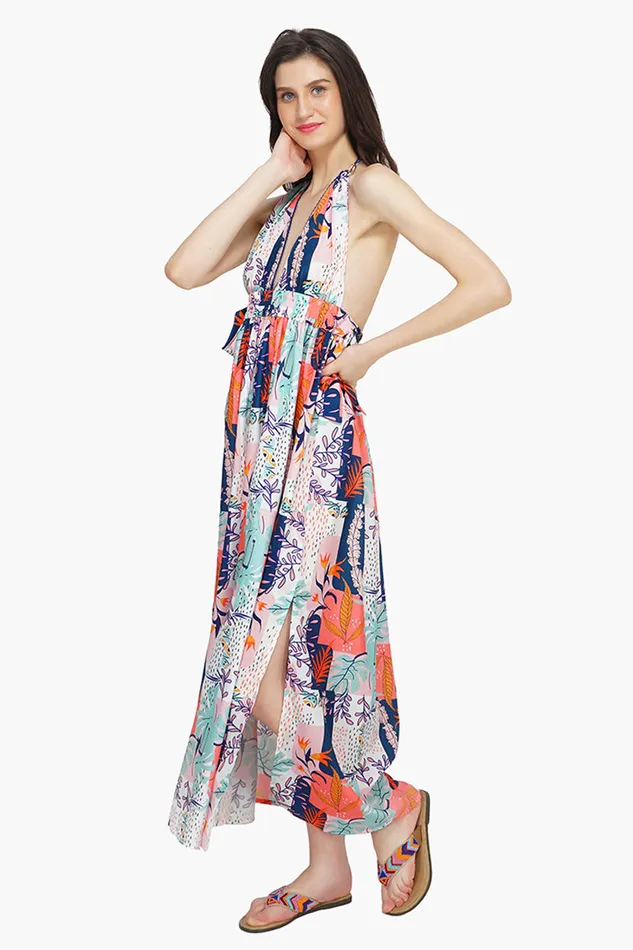 Dresses America and Beyond Women Playful Petals Maxi Dress