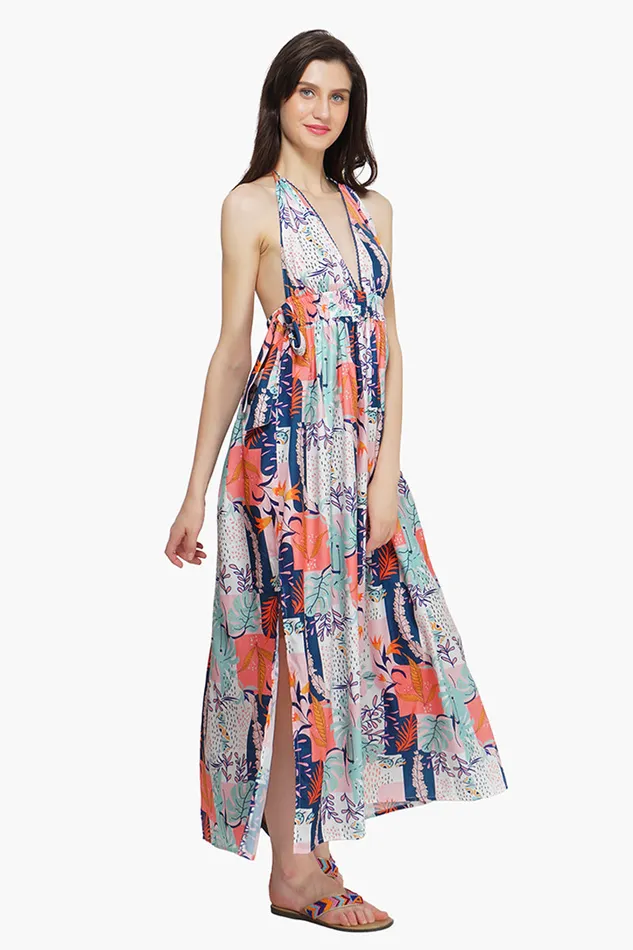 Dresses America and Beyond Women Playful Petals Maxi Dress