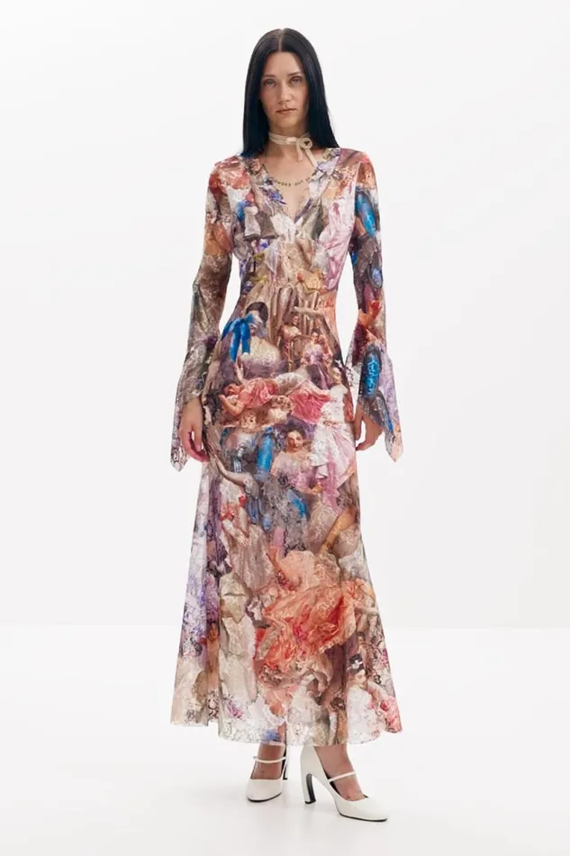 Dresses And Jumpsuits Women Desigual Baroque Dress Mara Escot Materialfinishes