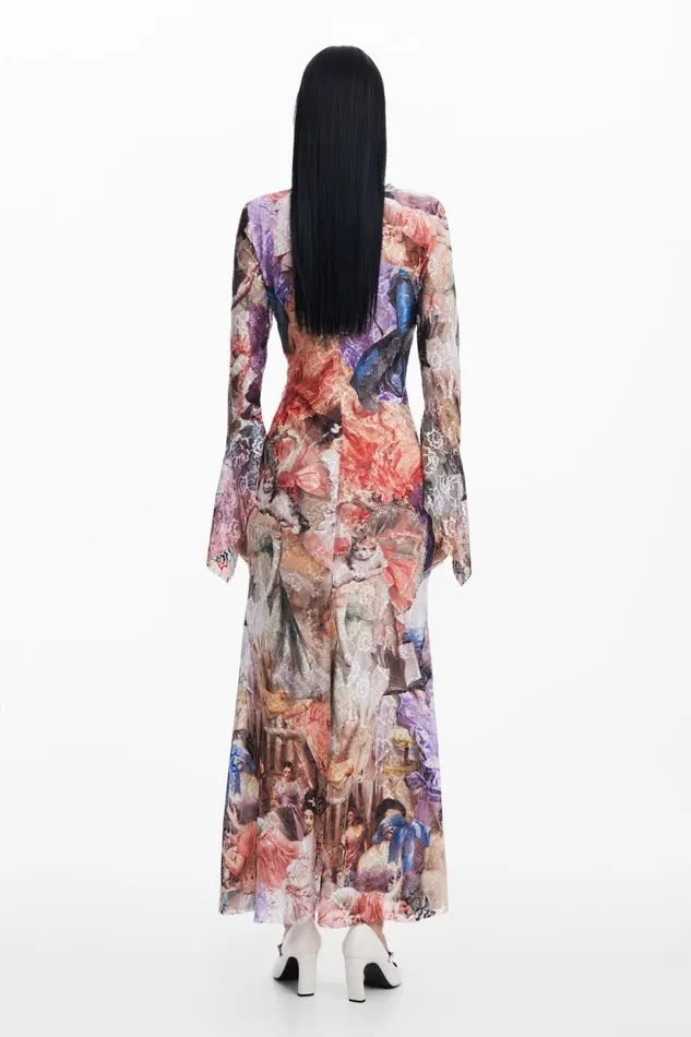 Dresses And Jumpsuits Women Desigual Baroque Dress Mara Escot Materialfinishes