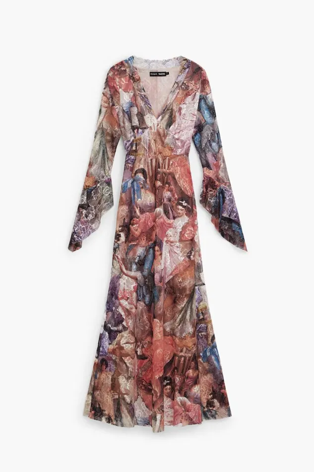 Dresses And Jumpsuits Women Desigual Baroque Dress Mara Escot Materialfinishes