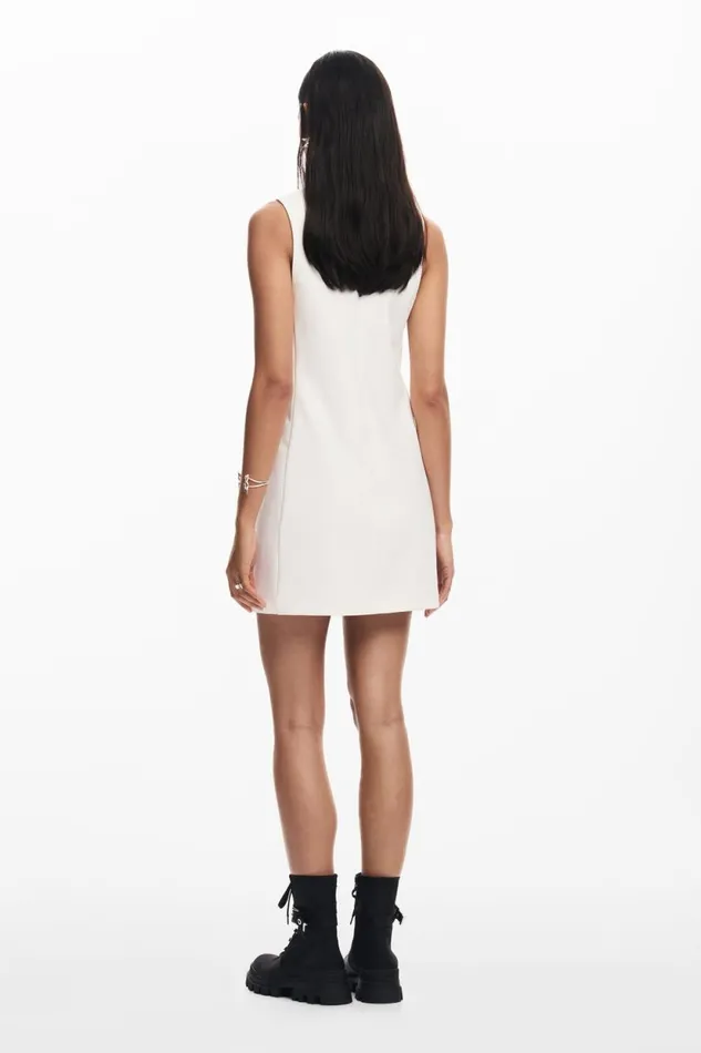Dresses And Jumpsuits Women Desigual Butterfly Dress White