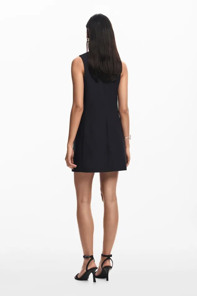 Dresses And Jumpsuits Women Desigual Butterfly Mini Dress Black