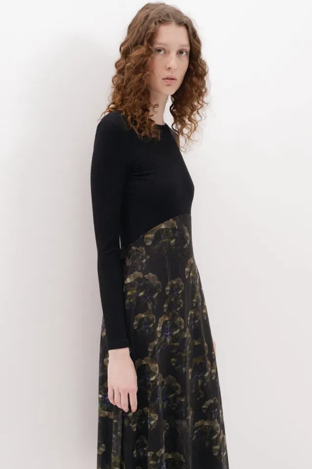 Dresses And Jumpsuits Women Desigual Floral Midi Dress M Christian Lacroix Black