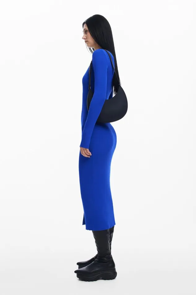 Dresses And Jumpsuits Women Desigual Maitrepierre Cutout Dress Blue