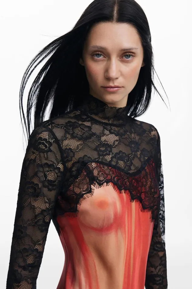 Dresses And Jumpsuits Women Desigual Mara Escot Combined Dress Red