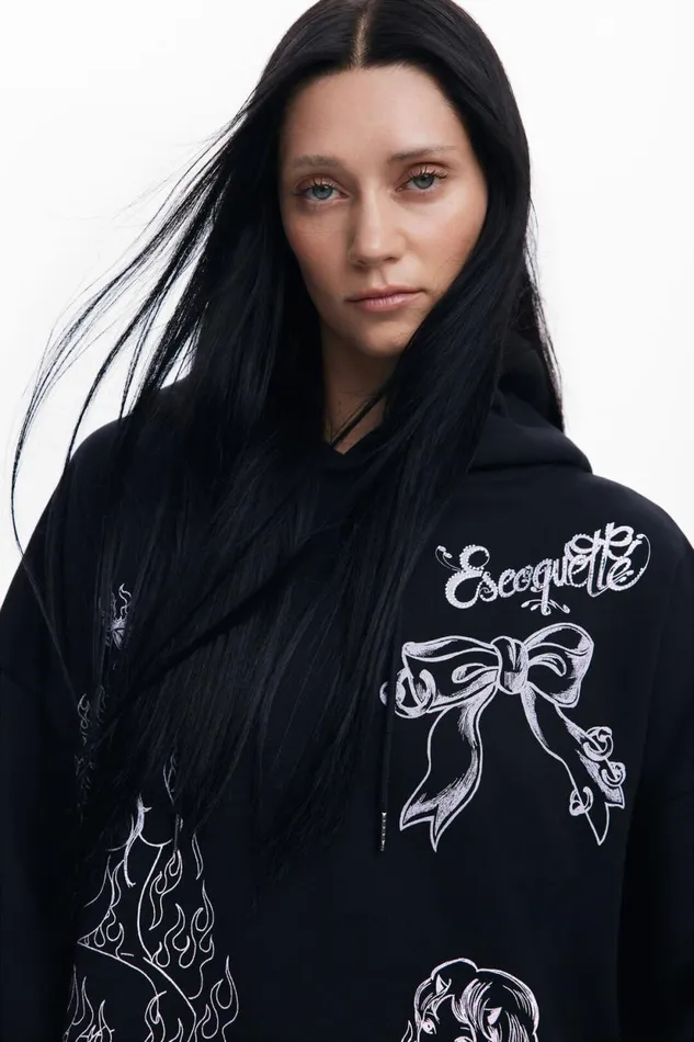 Dresses And Jumpsuits Women Desigual Mara Escot Hooded Dress Black