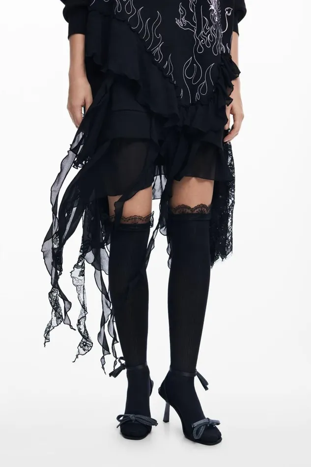 Dresses And Jumpsuits Women Desigual Mara Escot Hooded Dress Black