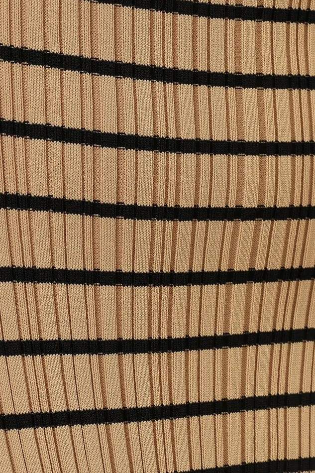 Dresses Henry Striped Midi Dress Beige Black Petal and Pup Women