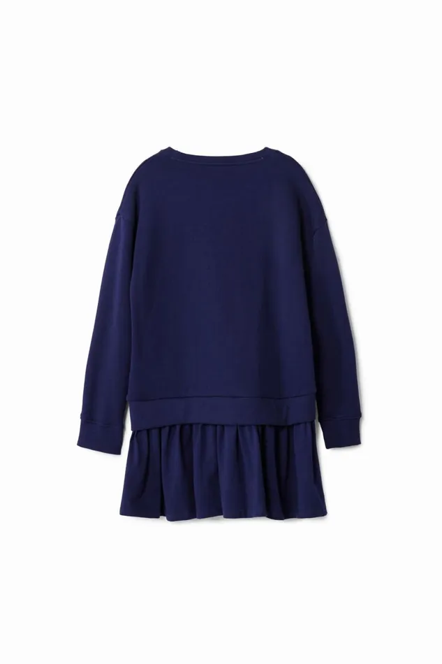Dresses Kids Desigual Polka Dot Dress Blue