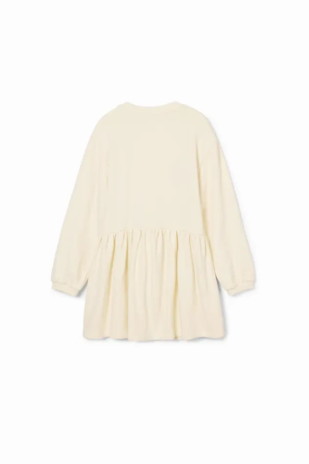 Dresses Kids Desigual Star Dress Sweatshirt White