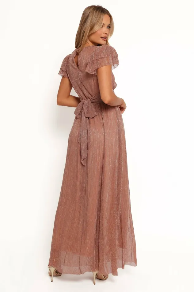 Dresses Women Petal and Pup Cressida Maxi Dress Rose Gold