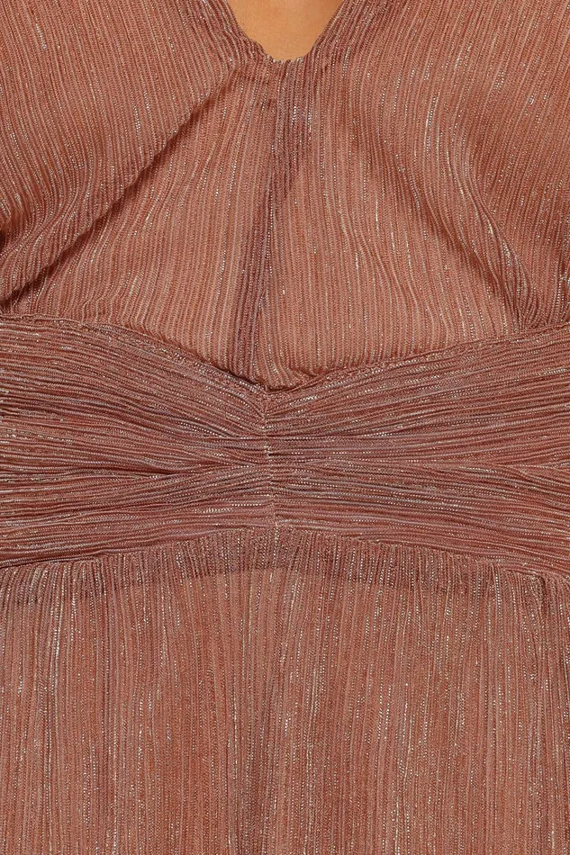 Dresses Women Petal and Pup Cressida Maxi Dress Rose Gold