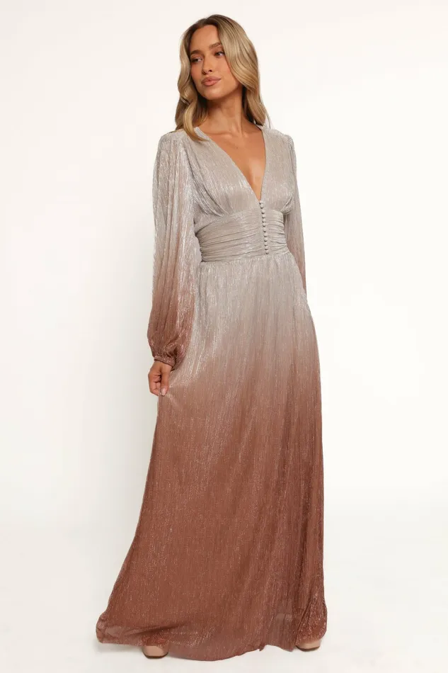 Dresses Women Petal and Pup Jovie Maxi Dress Starlight Bronze
