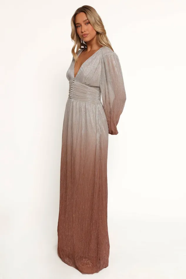 Dresses Women Petal and Pup Jovie Maxi Dress Starlight Bronze