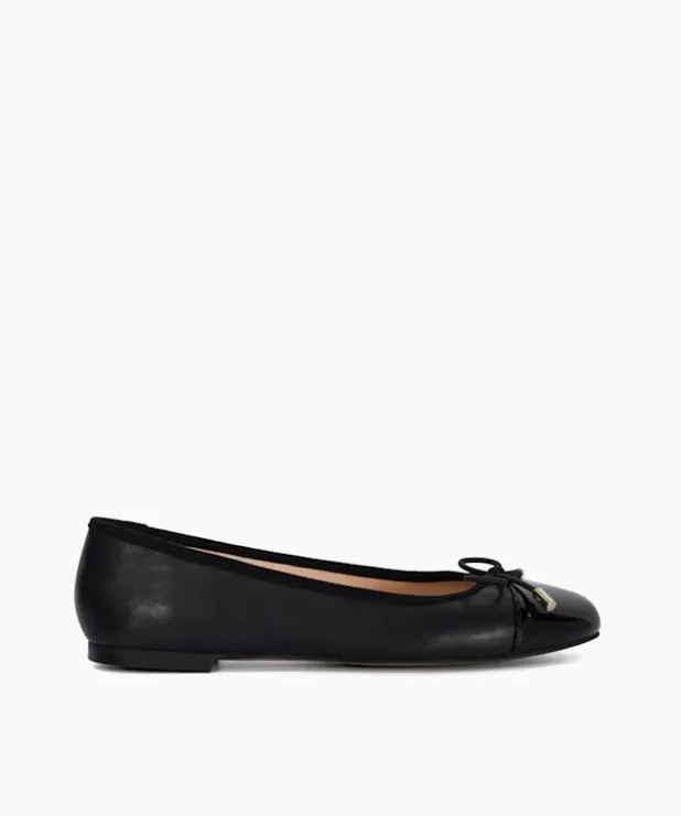 Dune London Ballet Pumps Women Toe Cap Ballet Pump Black