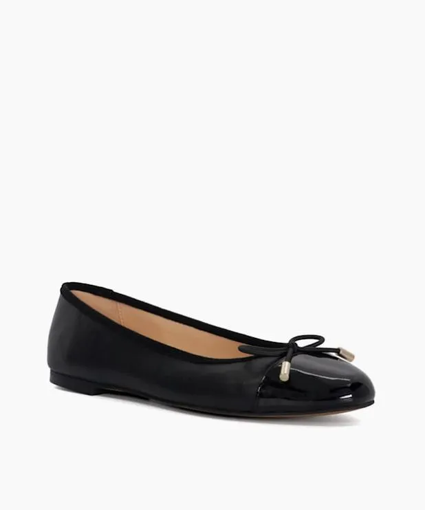 Dune London Ballet Pumps Women Toe Cap Ballet Pump Black