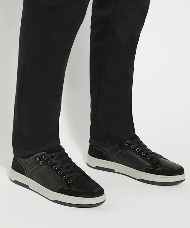 Dune London Black Shoes Men Chunky Lace Up Trainers Black