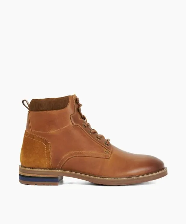 Dune London Brown Boots Men Lace Up Hiker Boot Brown