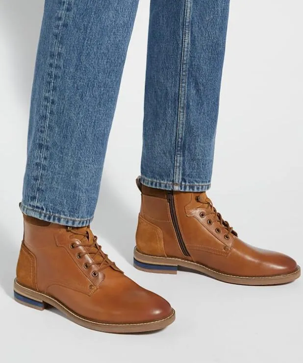 Dune London Brown Boots Men Lace Up Hiker Boot Brown